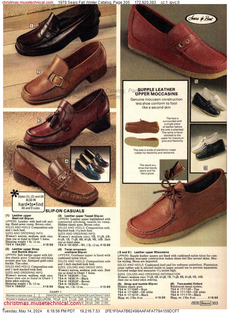 1978 Sears Fall Winter Catalog, Page 305