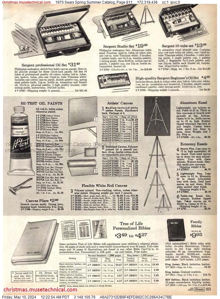 1970 Sears Spring Summer Catalog, Page 811