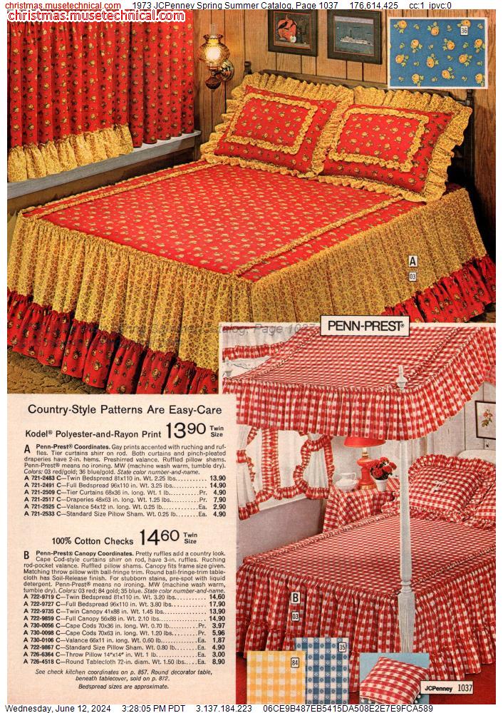 1973 JCPenney Spring Summer Catalog, Page 1037