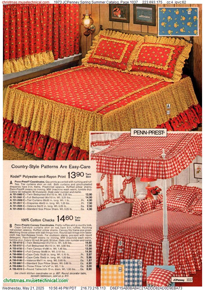 1973 JCPenney Spring Summer Catalog, Page 1037