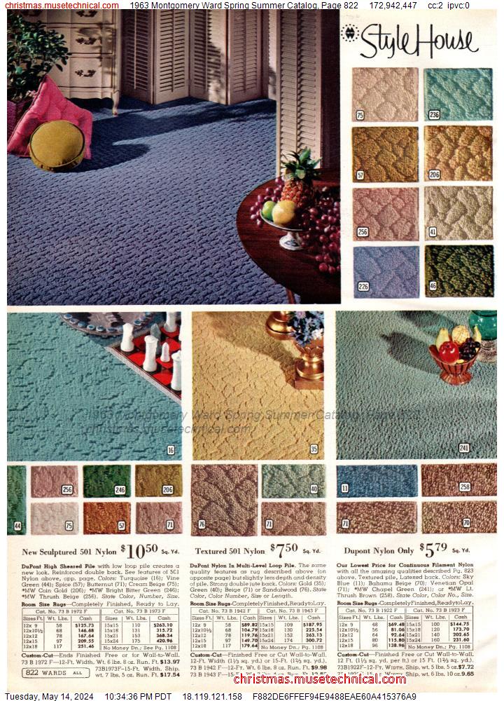 1963 Montgomery Ward Spring Summer Catalog, Page 822