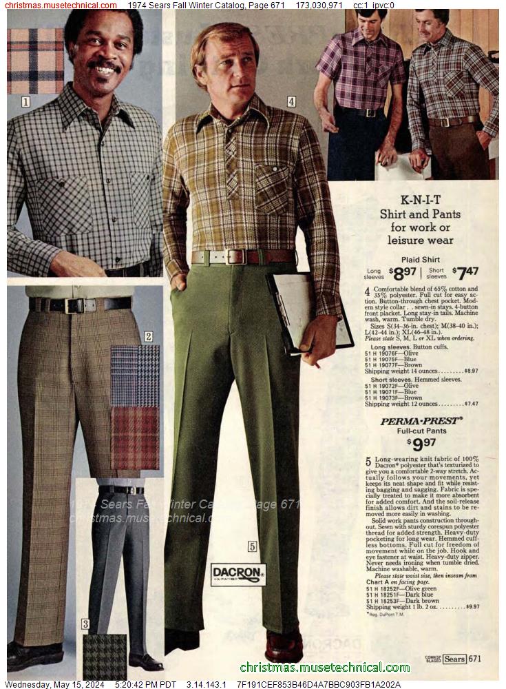 1974 Sears Fall Winter Catalog, Page 671
