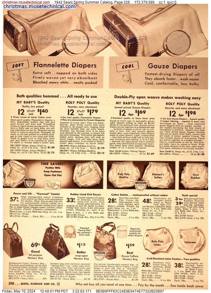 1942 Sears Spring Summer Catalog, Page 226