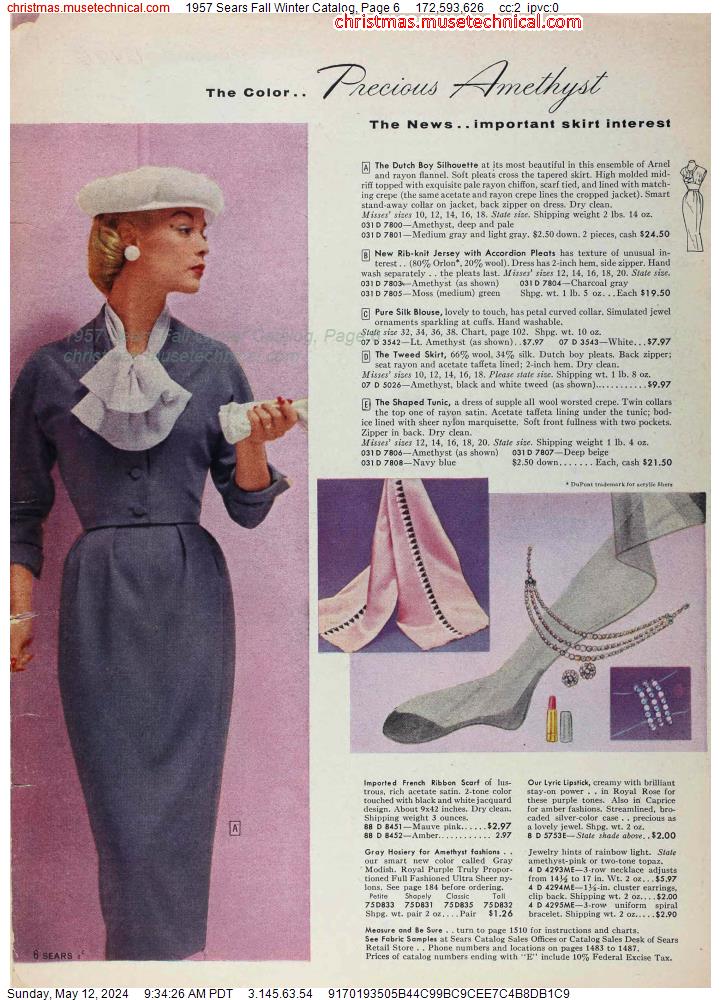 1957 Sears Fall Winter Catalog, Page 6