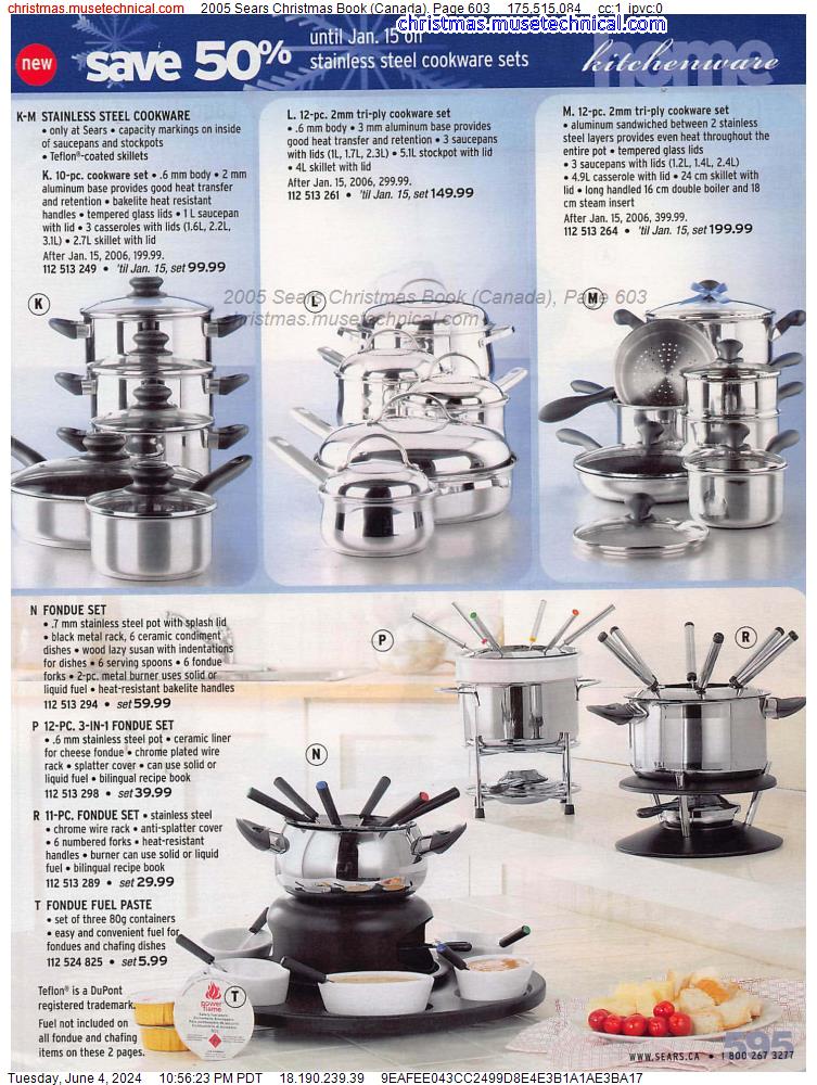 2005 Sears Christmas Book (Canada), Page 603