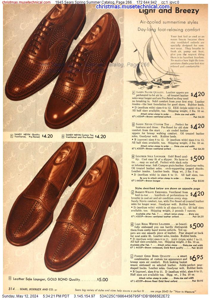 1945 Sears Spring Summer Catalog, Page 266