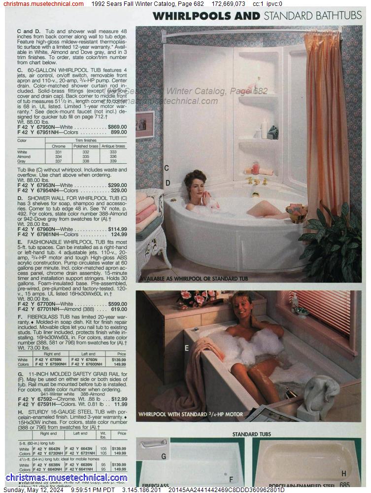 1992 Sears Fall Winter Catalog, Page 682