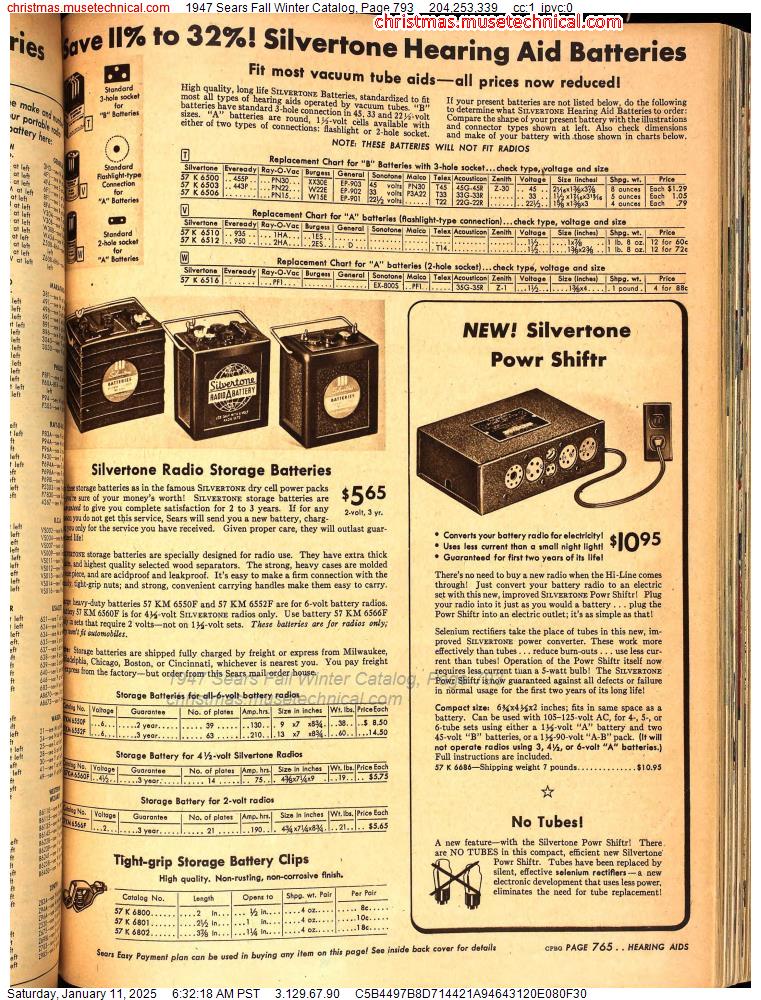 1947 Sears Fall Winter Catalog, Page 793