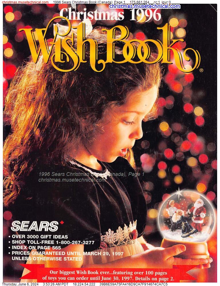1996 Sears Christmas Book (Canada), Page 1