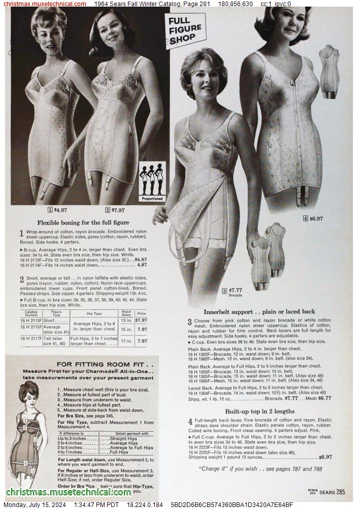 1964 Sears Fall Winter Catalog, Page 281