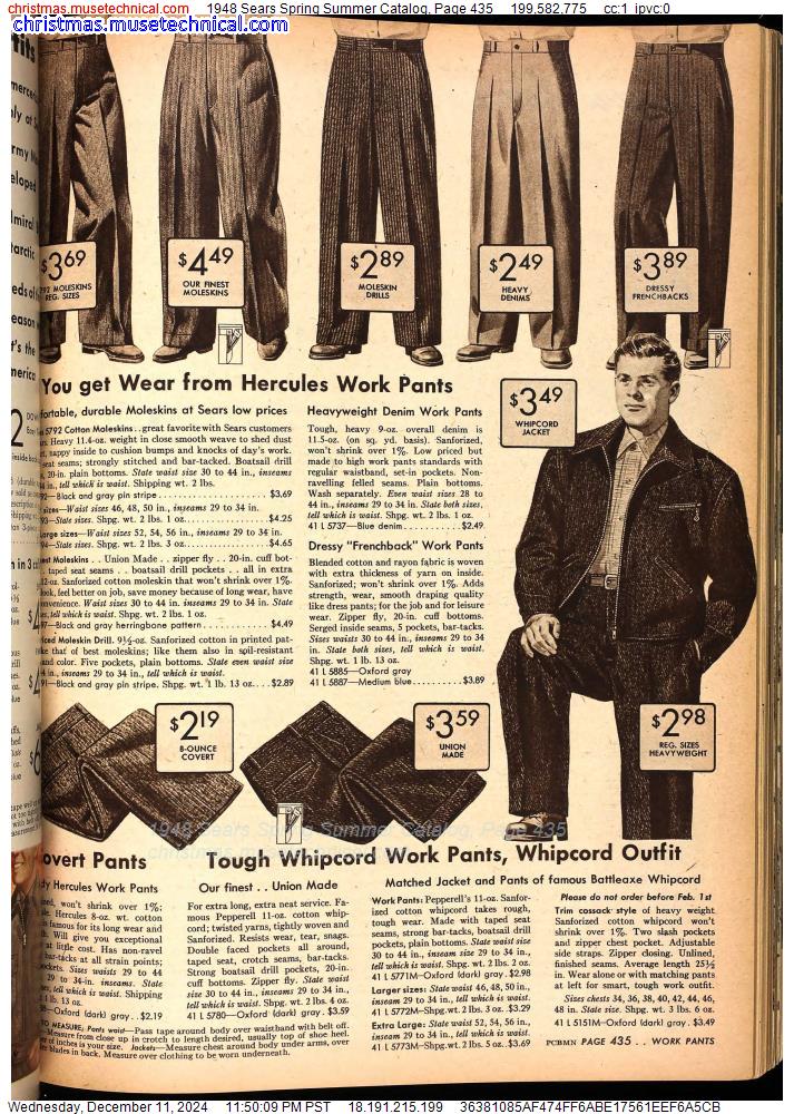 1948 Sears Spring Summer Catalog, Page 435