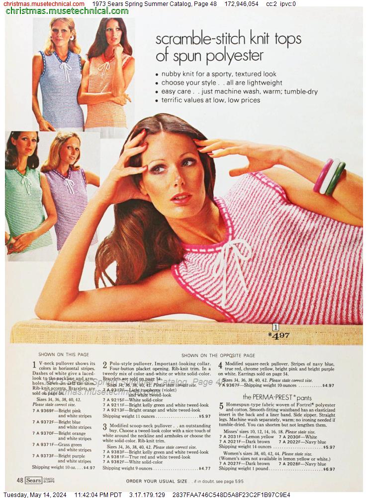 1973 Sears Spring Summer Catalog, Page 48