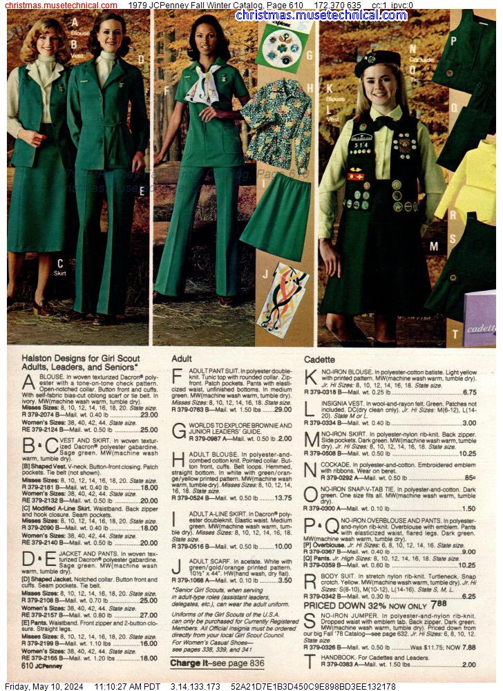 1979 JCPenney Fall Winter Catalog, Page 610