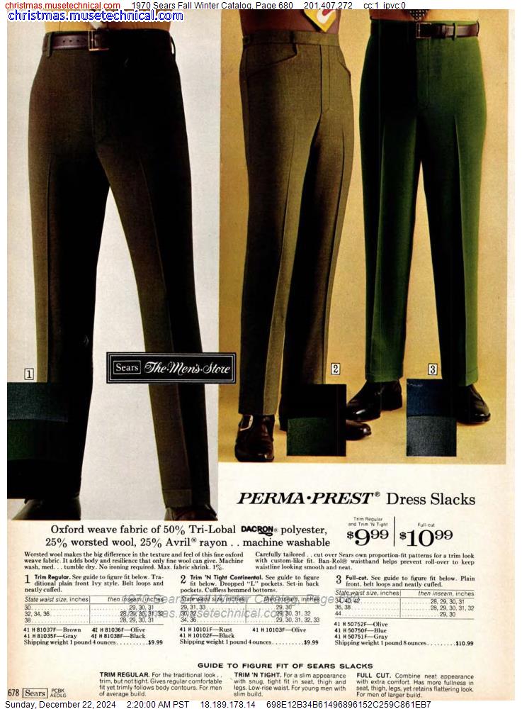 1970 Sears Fall Winter Catalog, Page 680