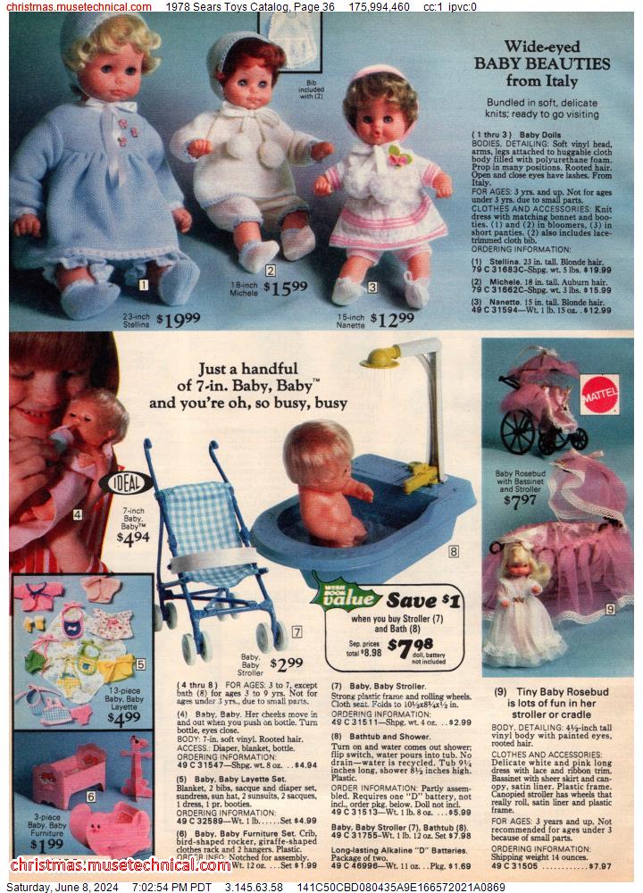 1978 Sears Toys Catalog, Page 36