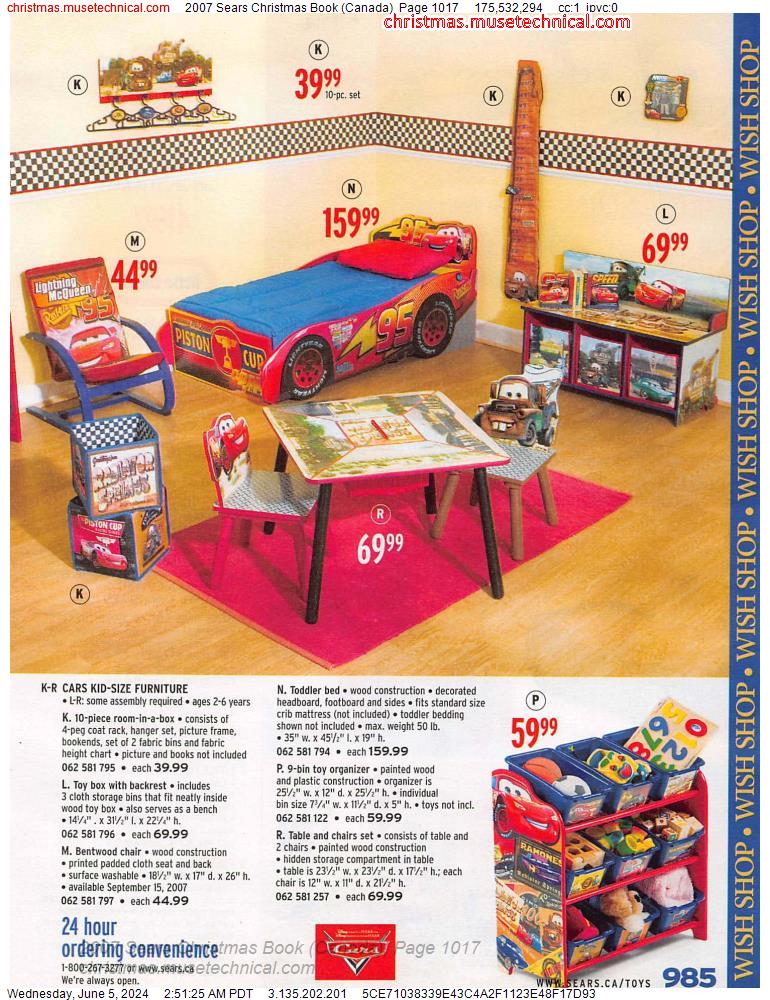 2007 Sears Christmas Book (Canada), Page 1017