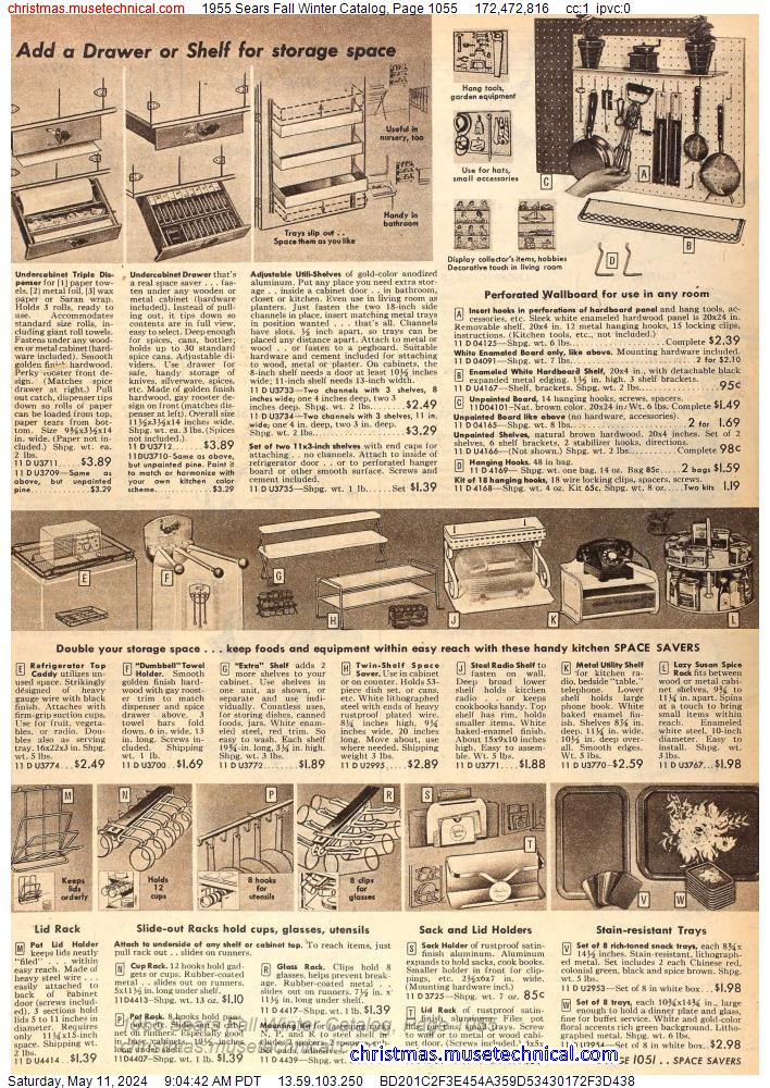 1955 Sears Fall Winter Catalog, Page 1055