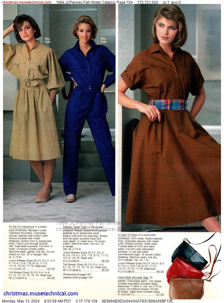 1984 JCPenney Fall Winter Catalog, Page 154