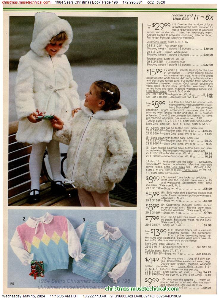 1984 Sears Christmas Book, Page 196