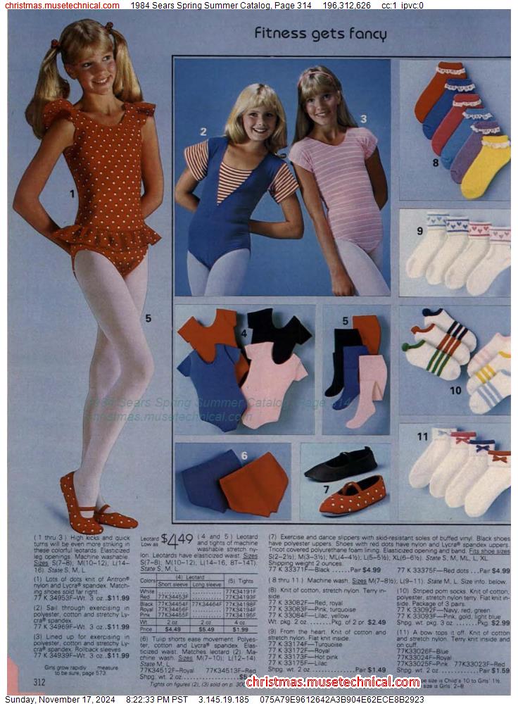 1984 Sears Spring Summer Catalog, Page 314