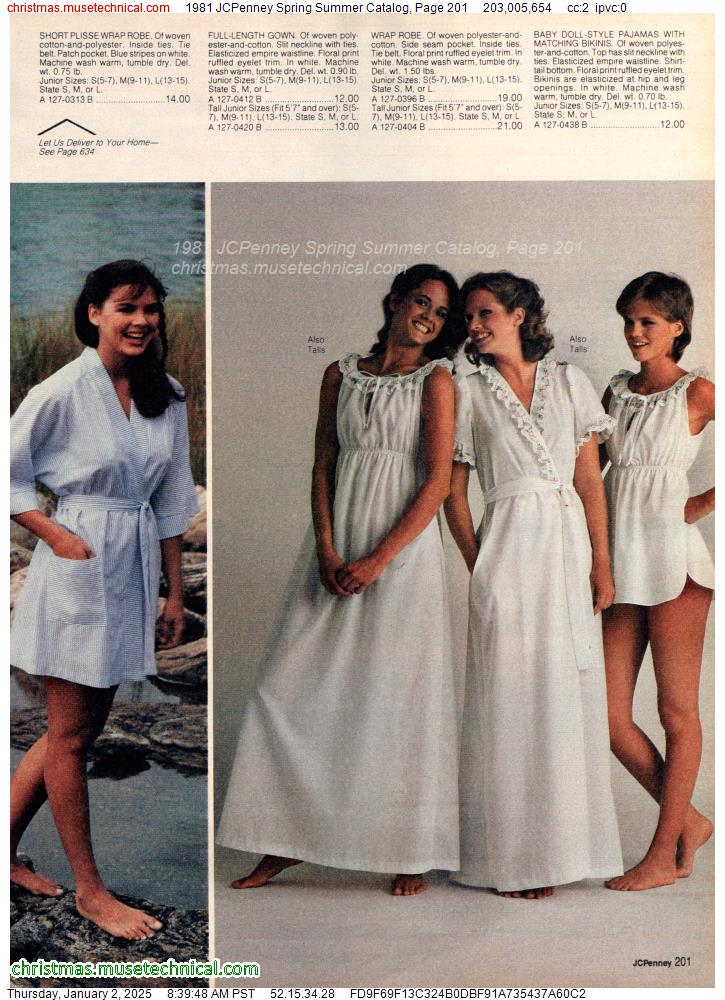 1981 JCPenney Spring Summer Catalog, Page 201