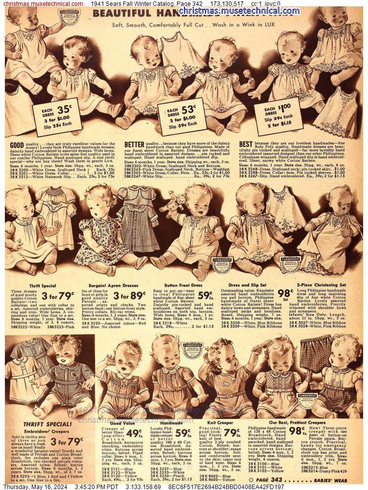 1941 Sears Fall Winter Catalog, Page 342