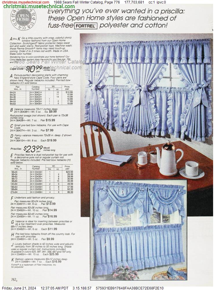1988 Sears Fall Winter Catalog, Page 776