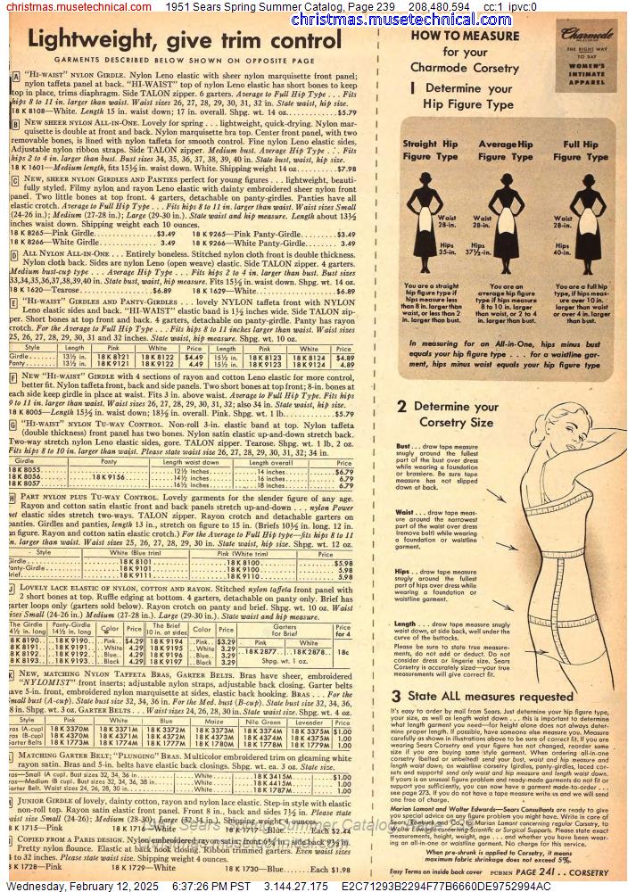 1951 Sears Spring Summer Catalog, Page 239