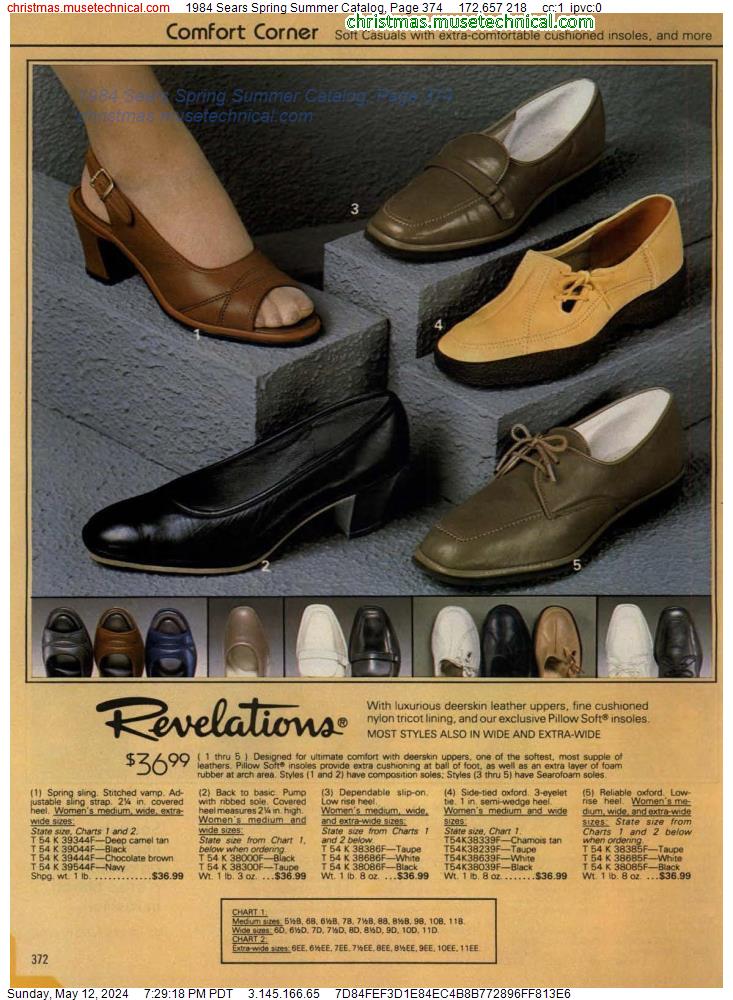 1984 Sears Spring Summer Catalog, Page 374