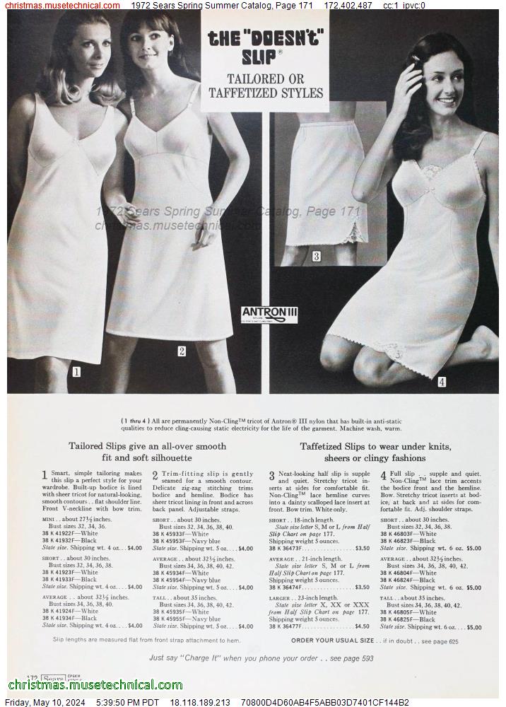 1972 Sears Spring Summer Catalog, Page 171
