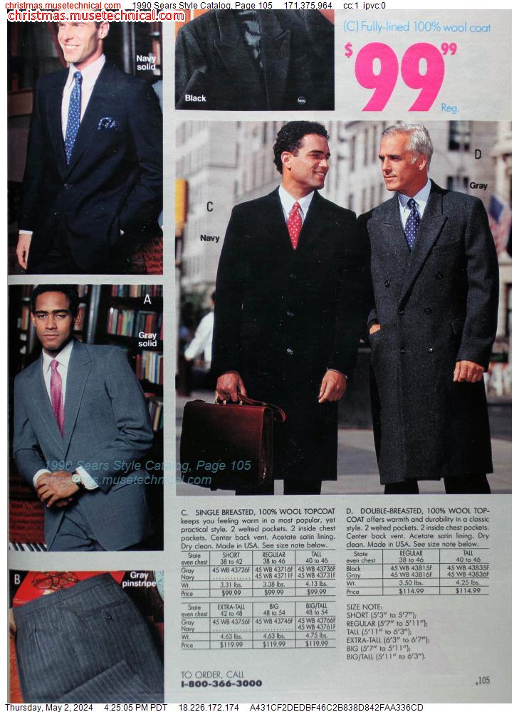 1990 Sears Style Catalog, Page 105