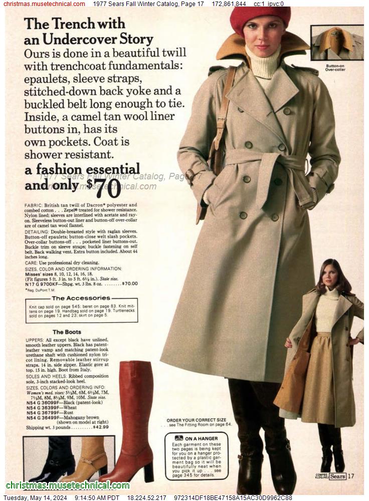 1977 Sears Fall Winter Catalog, Page 17