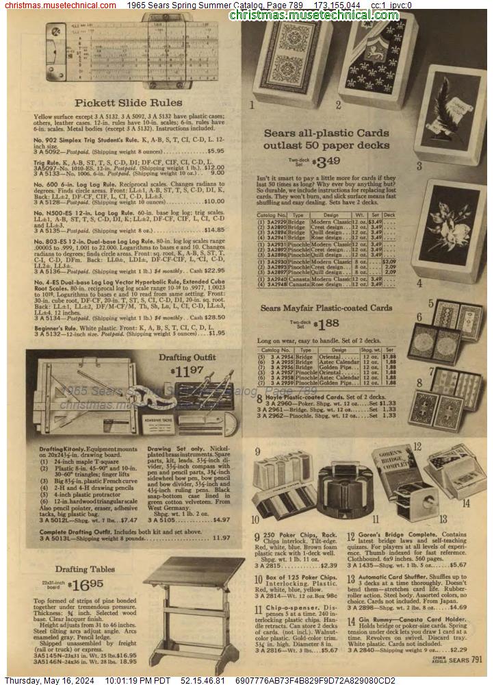1965 Sears Spring Summer Catalog, Page 789