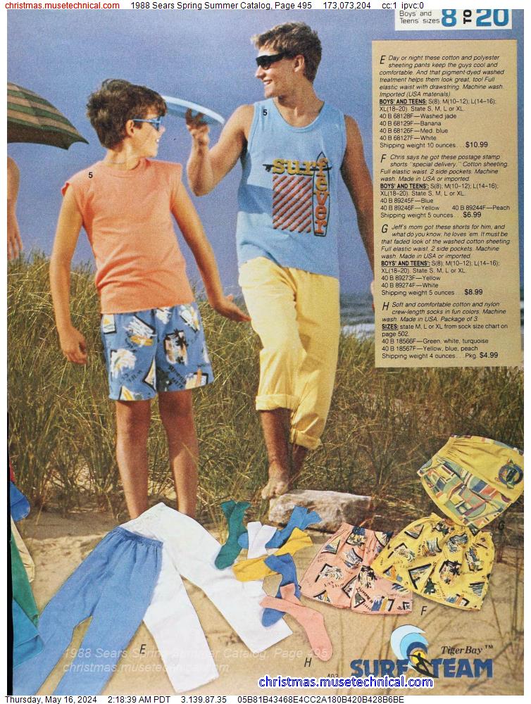 1988 Sears Spring Summer Catalog, Page 495