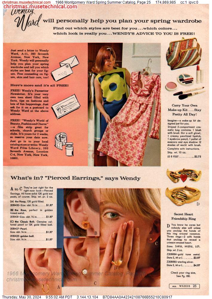 1966 Montgomery Ward Spring Summer Catalog, Page 25