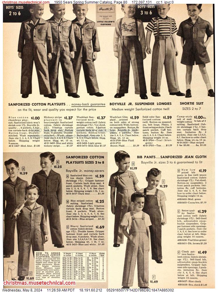 1950 Sears Spring Summer Catalog, Page 80