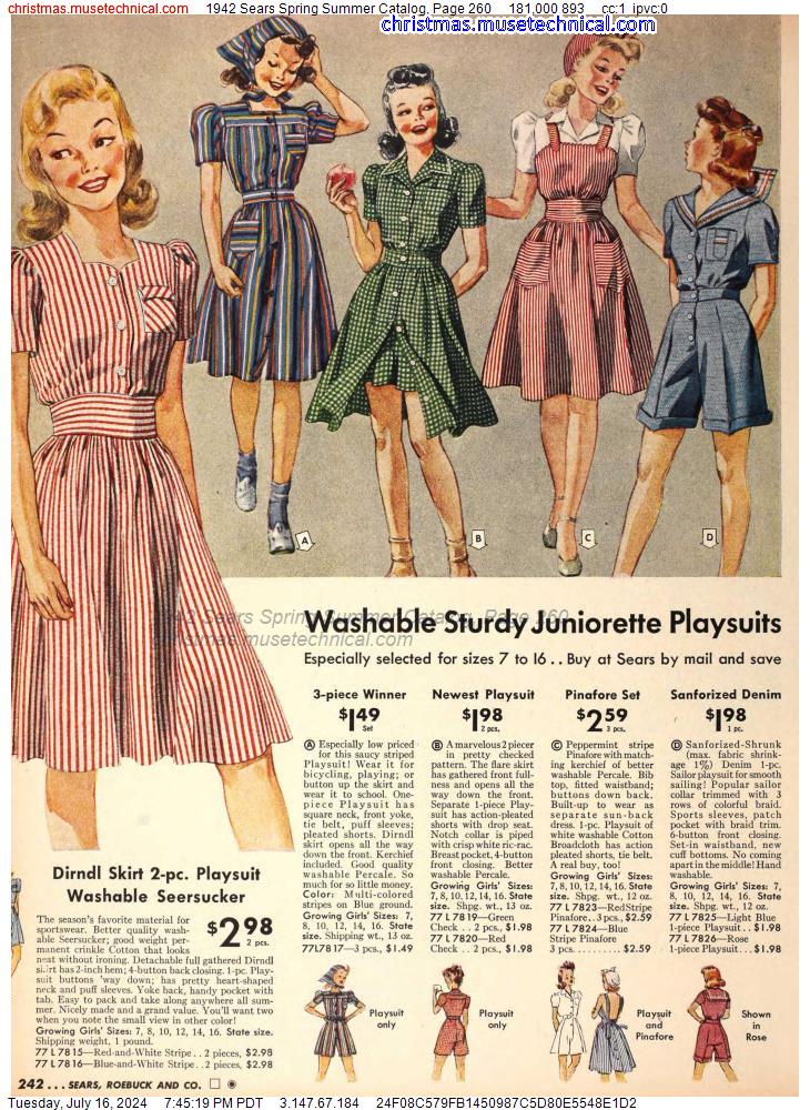 1942 Sears Spring Summer Catalog, Page 260