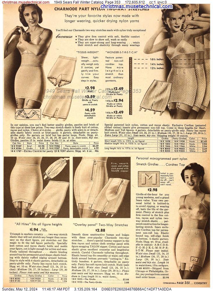 1949 Sears Fall Winter Catalog, Page 353