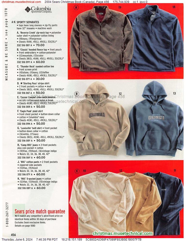 2004 Sears Christmas Book (Canada), Page 456