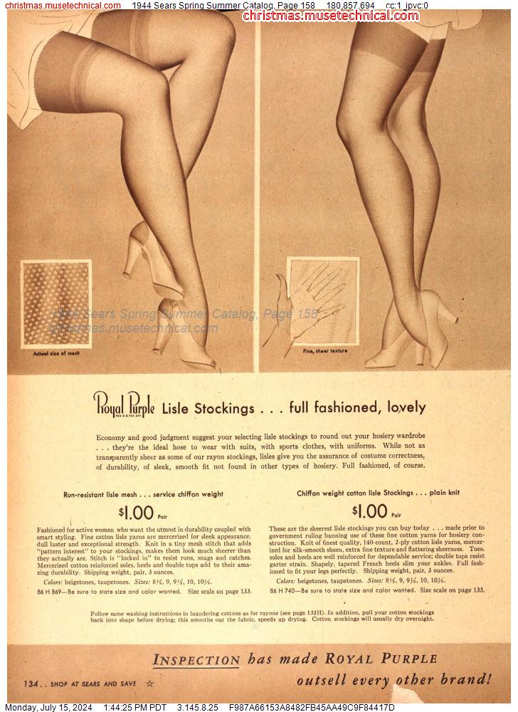 1944 Sears Spring Summer Catalog, Page 158