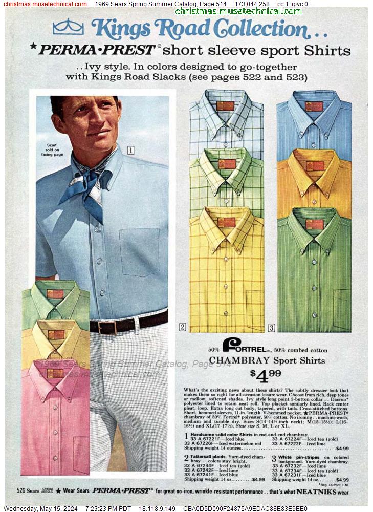 1969 Sears Spring Summer Catalog, Page 514