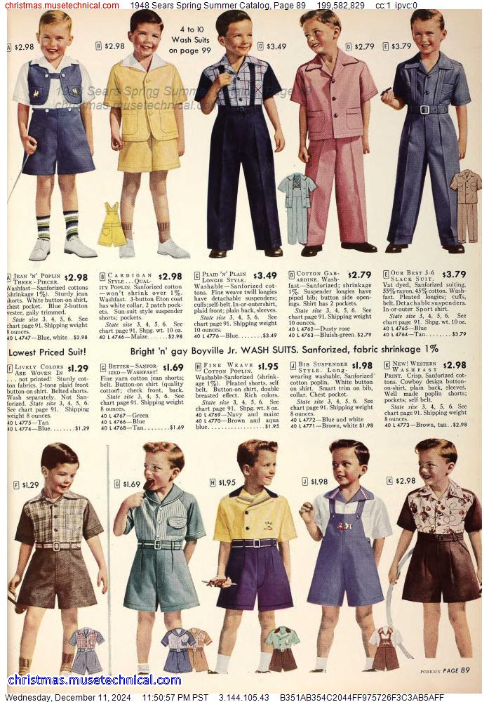 1948 Sears Spring Summer Catalog, Page 89