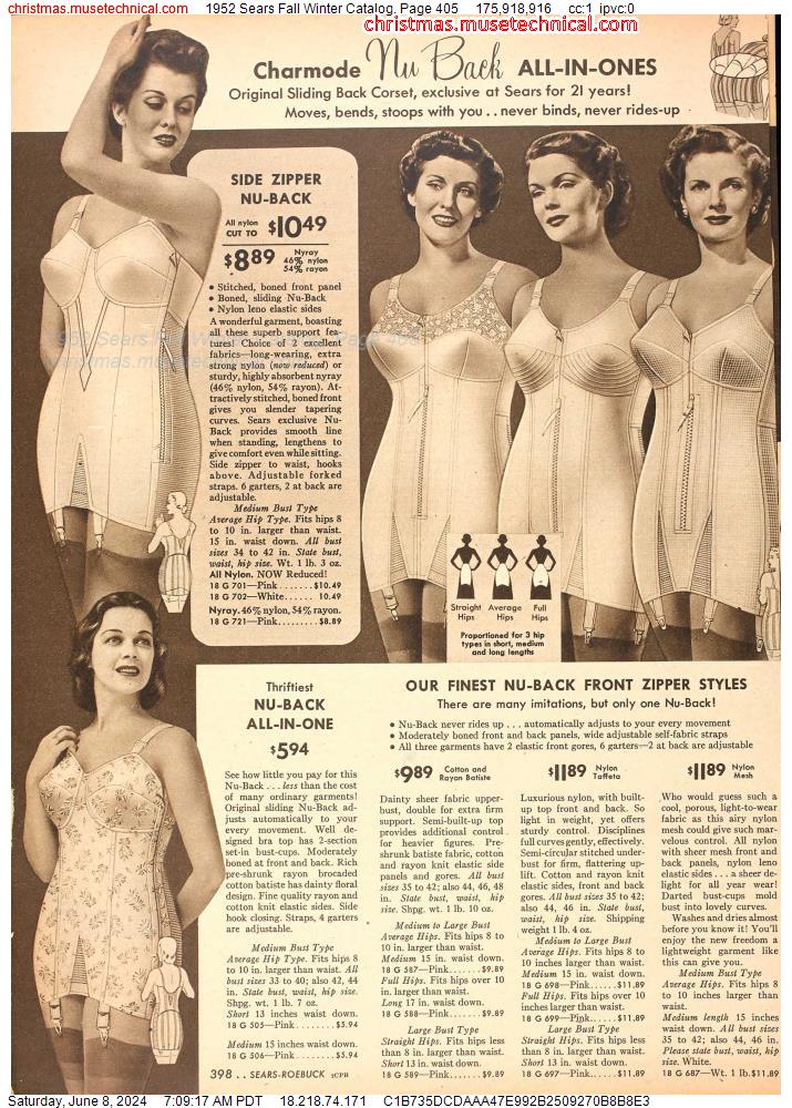 1952 Sears Fall Winter Catalog, Page 405