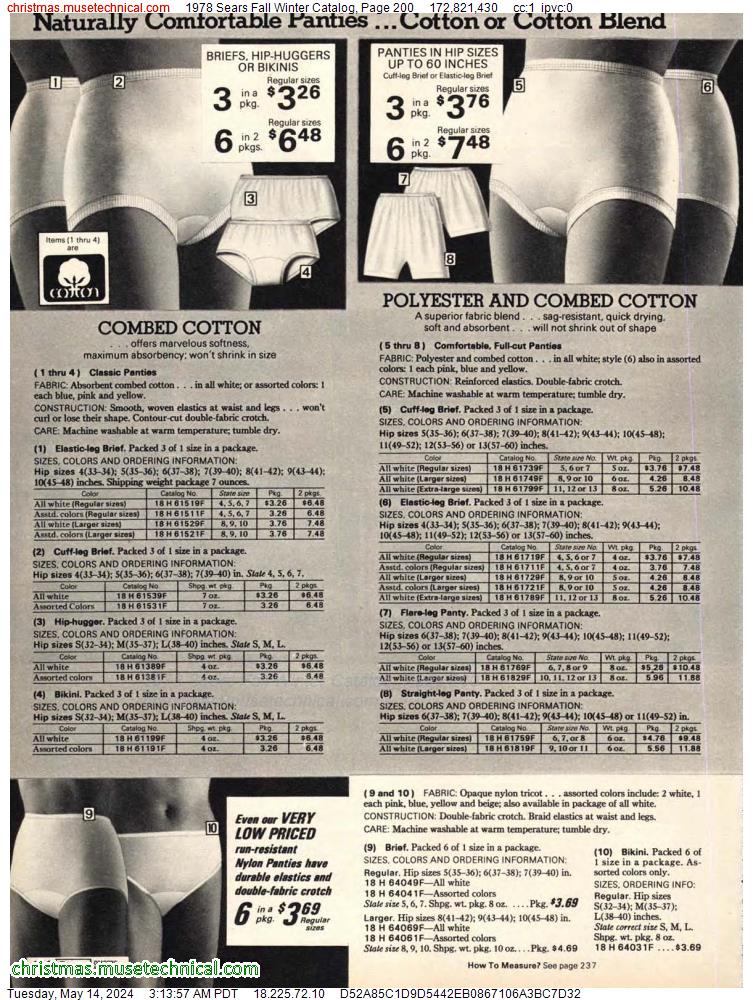 1978 Sears Fall Winter Catalog, Page 200