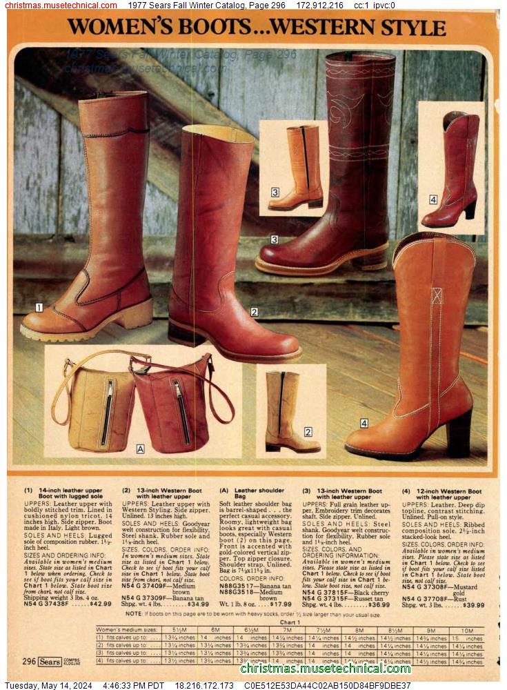 1977 Sears Fall Winter Catalog, Page 296