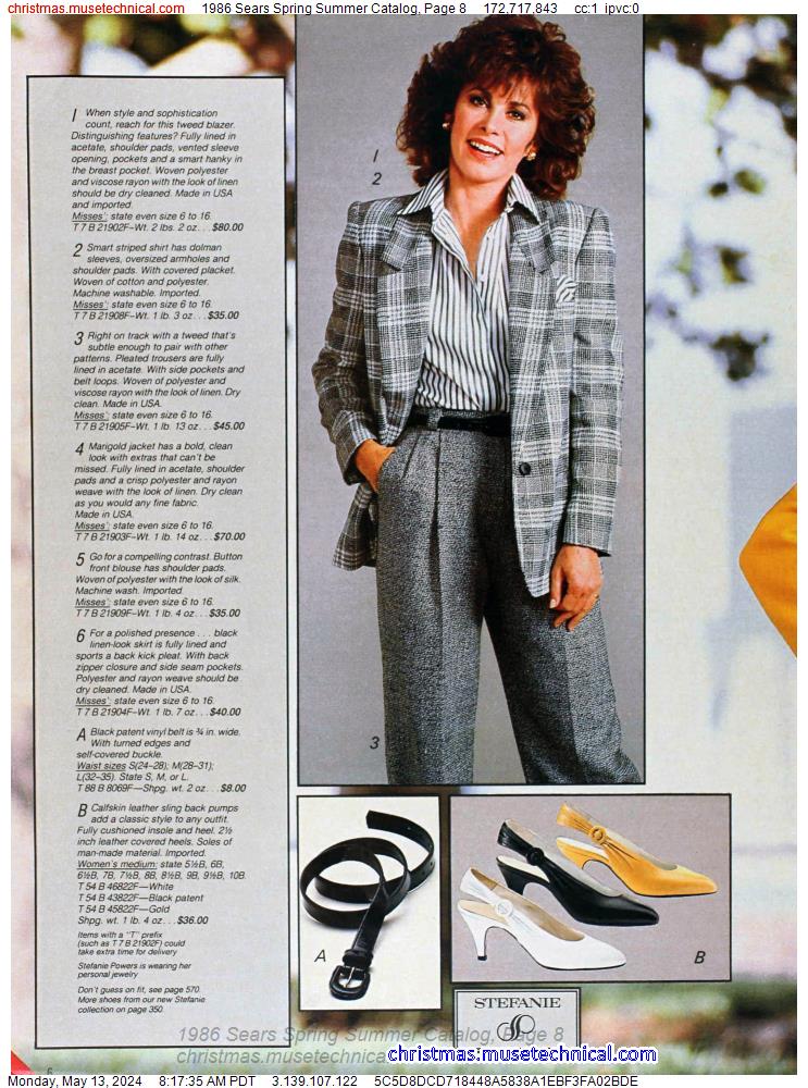 1986 Sears Spring Summer Catalog, Page 8