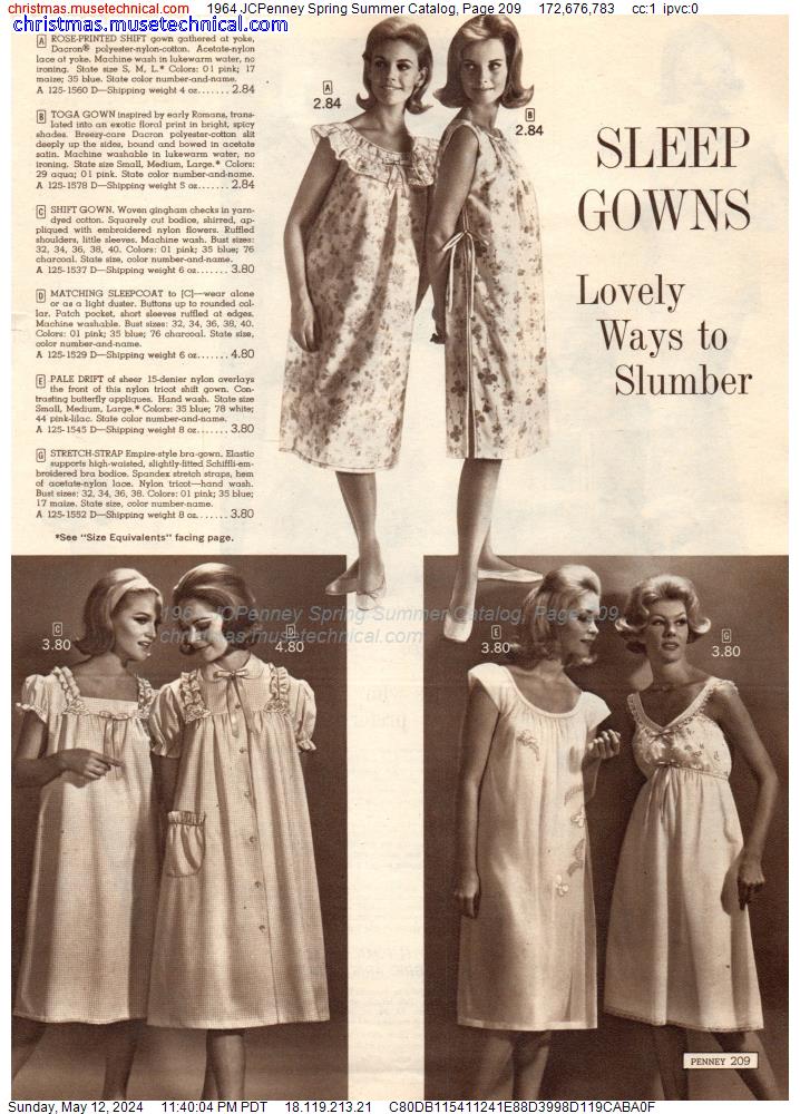 1964 JCPenney Spring Summer Catalog, Page 209