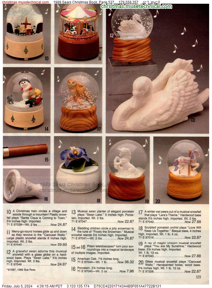 1989 Sears Christmas Book, Page 537
