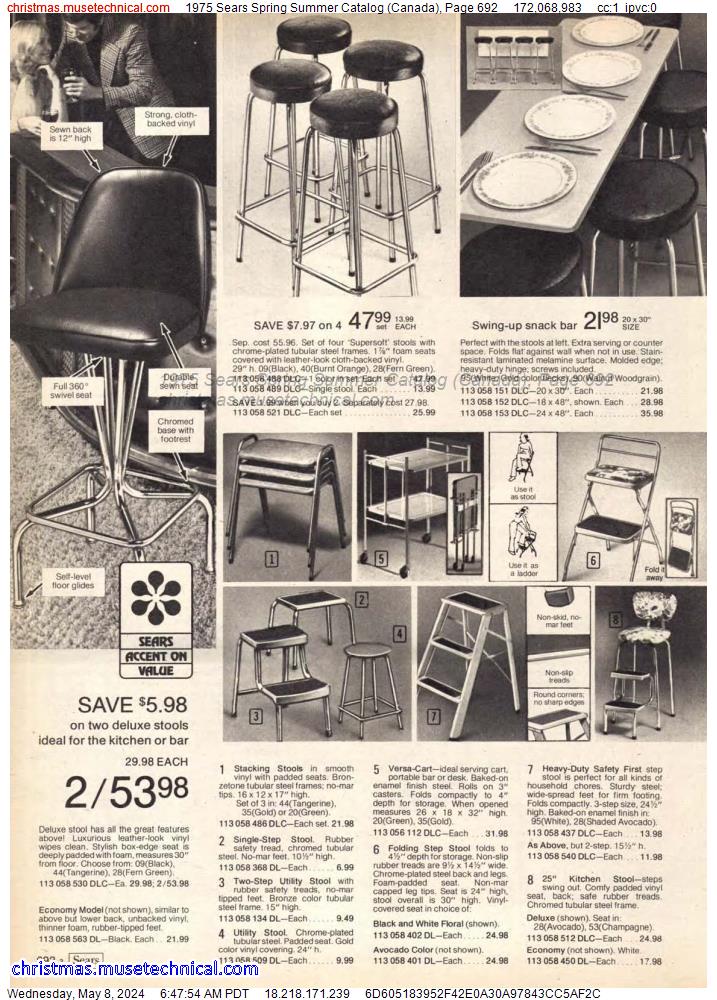 1975 Sears Spring Summer Catalog (Canada), Page 692