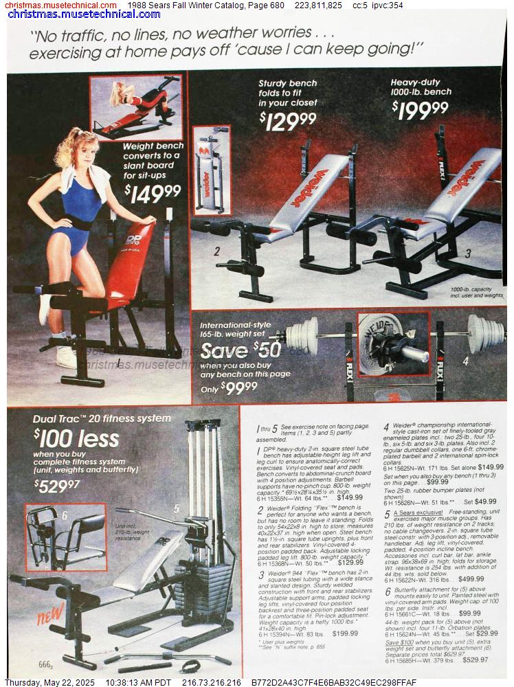 1988 Sears Fall Winter Catalog, Page 680